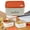 orange, variant on Stainless Steel Bento Box, Meal Prep Containers Reusable, Stainless Steel Split Food Storage Box, Stackable Crisper with Vent Sealing Cover, Portable Leak Proof Lunch Container Gray 1Pcs