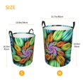 thumbnail image 2 of Lsque Hippie Style pattern Laundry Hamper Basket, Tall Woven Rope Hamper Basket for Clothes, Lightweight Storage Basket, Collapsible Waterproof-Medium, 2 of 8