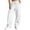*White, variant on VBVC Women's Fall Seam Front Baggy Sweatpants , Drawstring Wide Leg Jogger Pants For Women , Ladies' Y2K Stretchy Trousers with Pockets , Army Green , S-2XL