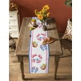 thumbnail image 5 of Summer Beach Table Runner 72 Inches, Ocean Coastal Slippers Stripes Coconut Bed Runner Dresser Scarves Tabletop for Indoor Outdoor Parties/Ceremony/Banquet, 16" x 72", 5 of 8