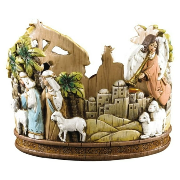 3.5" Nativity Candle Holder