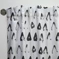 thumbnail image 3 of Designart 'Abstract Monochrome VIII' Modern & Contemporary Curtain Panel, 3 of 5
