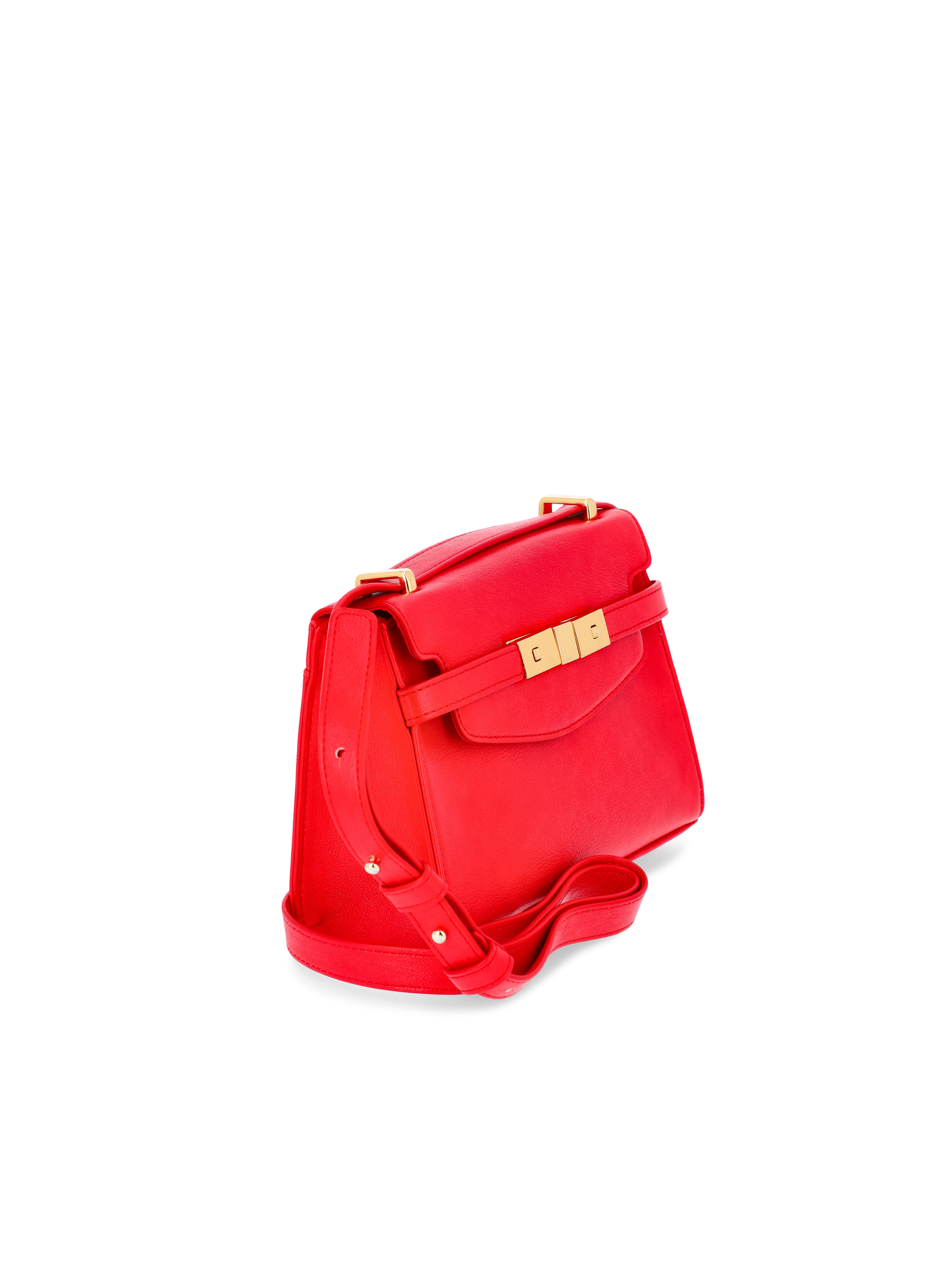 Time and Tru Women's Rosa Belted Crossbody Handbag, Red