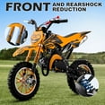 thumbnail image 5 of Gpower Gasoline 49cc Dirt Bike for Kids 6-15,2-Stroke Gas Power Mini Dirt Bike,1-Seater,Orange, 5 of 7