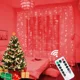 thumbnail image 3 of USB 6/3M Holiday Fairy Lights LED Curtain Lights Christmas Garland for 8 Modes Remote,Home Party Xmas Tree Christmas Decorations, 3 of 5