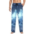 thumbnail image 5 of Men's Pajama Pants Sky with Cloud Cotton Long Sleepwear Lounge Pants L, 5 of 7