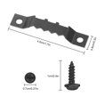 thumbnail image 2 of Kit de perchas para cuadros que incluye 100 perchas para colgar marcos de cuadros con dientes de sierra con doble orificio y 200 tornillos para colgar pinturas de relojes, ilustraciones, ganchos para, 2 of 5