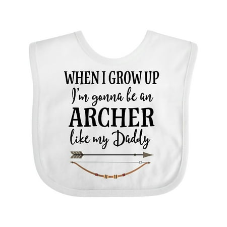 

Inktastic Archer Like My Daddy Childs Gift Baby Boy or Baby Girl Bib