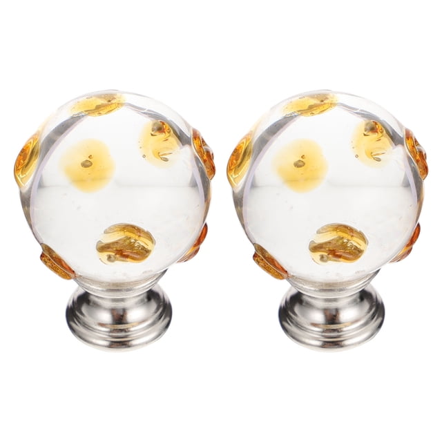 BESTYASH 2Ud Pomos Decorativos Amarillos Para Lámparas Que Realzan Ambientes Modernos