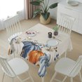 thumbnail image 6 of Thanksgiving Pumpkin Table Cloth Waterproof Tablecloths, Fall Farmhouse Eucalyptus Leaves Tablecloth Dining Table Cover for Kitchen Party Tabletop Outdoor, Square Tablecloth 60x60 Inch, 6 of 9
