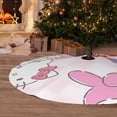 thumbnail image 6 of Saiise Christmas Tree Skirt 48" ,Xmas Tree Skirts with Sanrio Cs Pattern,Tree Mat for Indoor Outdoor Christmas Winter Holiday Party Indoor Decorations, 6 of 7