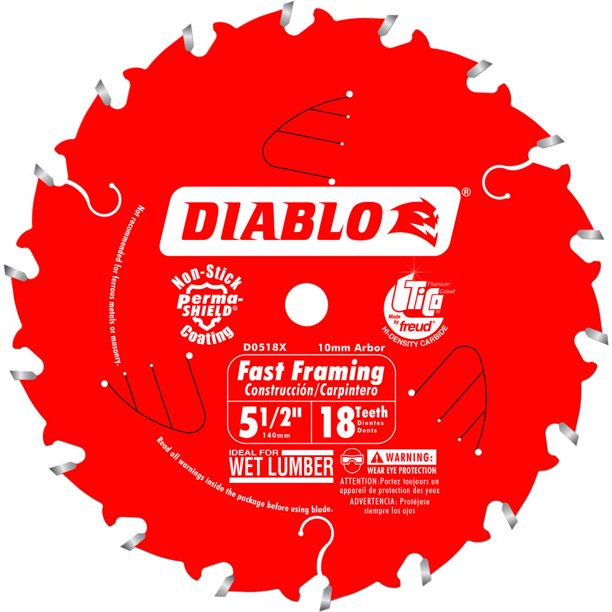 DiabloD0518X Fast Framing Trim Saw Blade