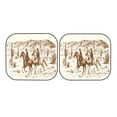 thumbnail image 7 of Bingfone Western Desert Cowboys1 Print 2-Piece Sun Shade Front Windshield - Foldable Car Front Window Sunshades For Most Sedans Suv Truck - Small, 7 of 7