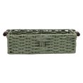 thumbnail image 1 of Woven Storage Basket Handwoven Paper Rope Bin Rustic Decorative Storage with Sturdy Wooden Handles for Bathroom Living Room Kitchen Office, 1 of 7