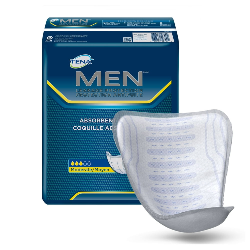 Moderate Tena Incontinence Guards for Men, 48 Count - Walmart.com ...