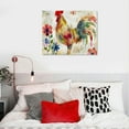 thumbnail image 5 of Nawypu  Flowered Rooster Modern Artwork on Stretched Canvas Wall Art Décor, 5 of 6