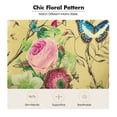 thumbnail image 5 of Floral Armchairs Set of 2 Living Room Accent Chairs Upholstered, Mustard, 5 of 9