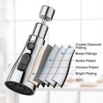thumbnail image 5 of 360Swivel Spout, FM22 M24 Kitchen Sink Tap, Tap Faucet Attachment Spray with 3 Modes, Replacement T, 5 of 5