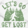thumbnail image 2 of Let's Go Get Lost Bigfoot Legend Myth Womens Fitted Plus Size Graphic Tee Brisco Brands 2X, 2 of 5