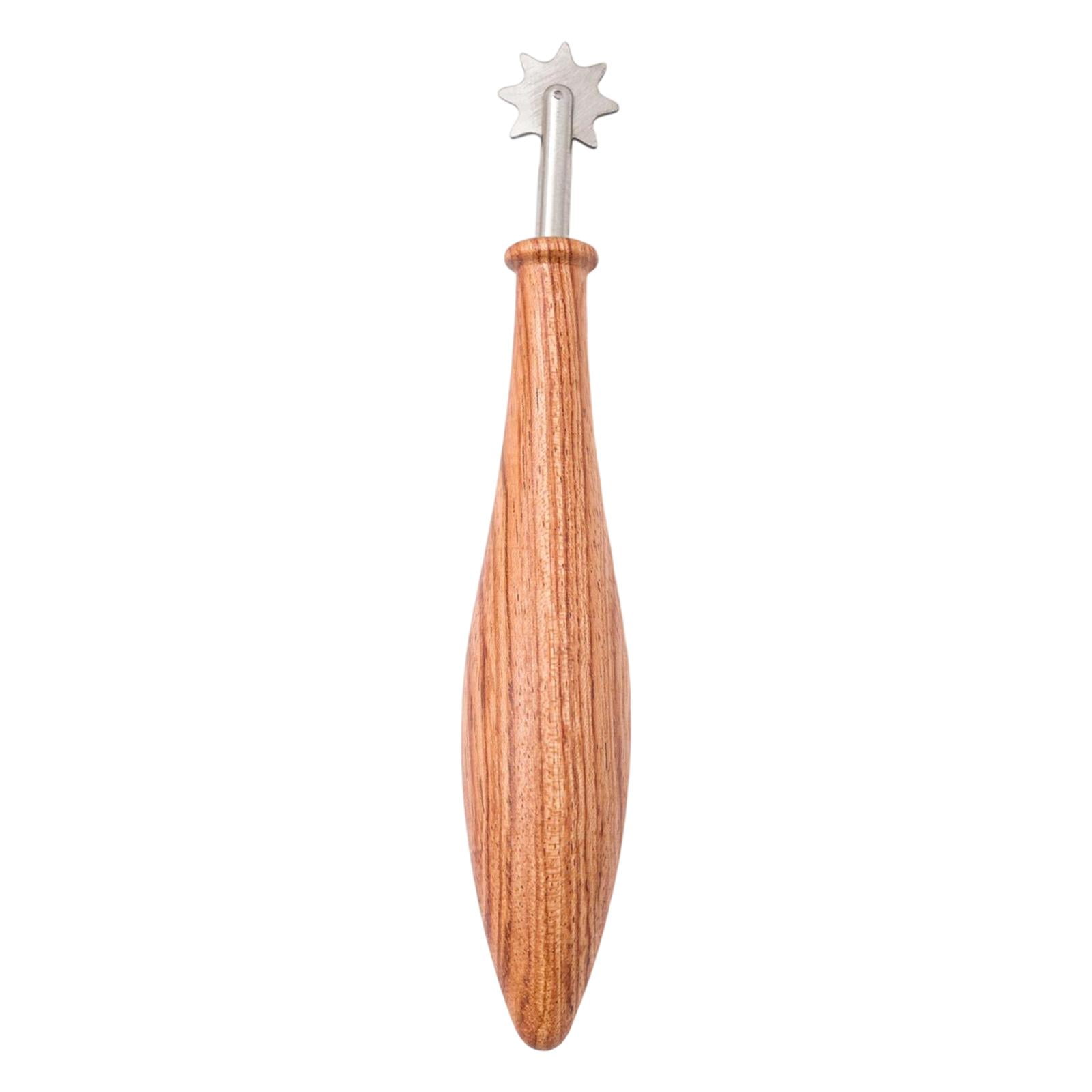 Pottery Roller Tool Detailing Roller Clay Texture Tool Ergonomic Wooden Handle for Craft Enthusiasts