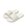 thumbnail image 5 of Womens White Cloud Slides - Ultra Soft EVA Foam Sandals, Non-Slip House Slippers for Shower, Indoor, Outdoor & Travel,Size 38, 5 of 6