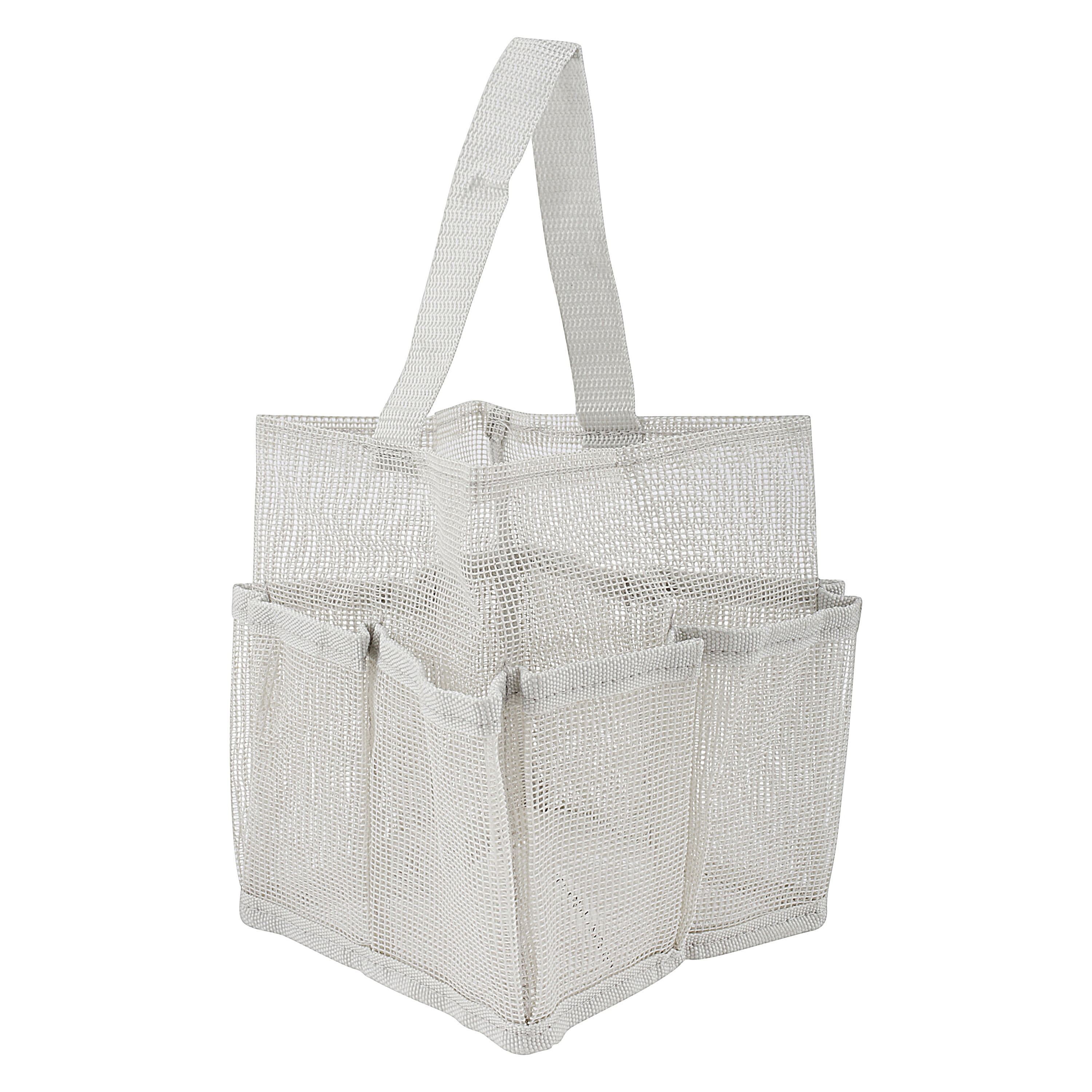 Mainstays Mesh Shower Tote, Grey