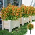 thumbnail image 3 of Artificial Flowers for Outdoor Decor - Realistic Silk Faux Plants, Weather-Resistant Plastic Flowers for Patio, Garden, Porch and Window Box Bundle, 3 of 6