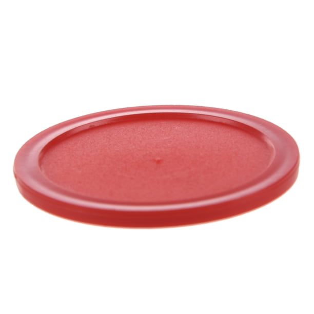 Poussoirs de hockey sur air, rondelles de rechange légères en plastique rouge pour hockey sur air et gardiens de but à poussoir coulissant, mini rondelles et palettes de hockey (Petite taille 60mm