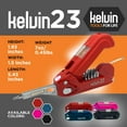 thumbnail image 5 of Kelvin Tools Kelvin 23 Urban Multi Tool Screwdriver Set All in One with 16 Bit Set, Tape Measure, Liquid Level, Hammer, Flashlight Multibit Pocket Screwdriver, Universal Precision Screwdriver, 5 of 7