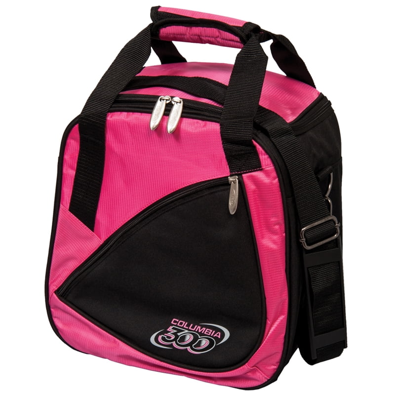 columbia c300 team single tote bowling bag, pink