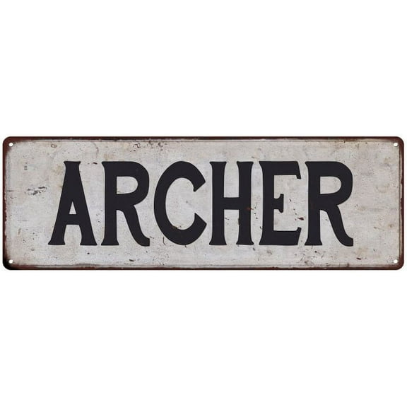 ARCHER Vintage Look Gift Rustic Chic Metal Sign 6x18 206180036605