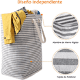 thumbnail image 2 of Cesto para Ropa Lab.G Grande Plegable 75 L Gris de Rallas, 2 of 3