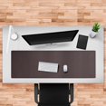 thumbnail image 5 of Cacoy 120x40cm Leather Extended Mouse Pad Long Desk Blotter Pad (Brown), 5 of 5