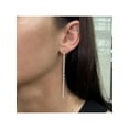thumbnail image 5 of Messika 1.26Cttw 2 Barrettes Gatsby Diamond Long Drop Earrings 18K Rose Gold, 5 of 5
