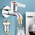 thumbnail image 1 of mtvxesu Brass Automatic Water Stop Connector for Washing Machine, 1/2 Inch Anti-Leak Hose Fitting, 1-Pack, 1 of 3