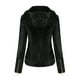 thumbnail image 5 of Chaquetas de Cuero Para Mujer, Abrigos, Abrigos Cálidos de Manga Larga, Parkas Finas de Invierno, Abrigo Sin Capucha de Imitación Odeerbi ODB173093, 5 of 9