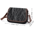 thumbnail image 2 of Hand Drawn Lines Vintage Crossbody Bag for Women Medium Leather Hobo Bags Shoulder Bag Classic City Leather Satchels, 2 of 8