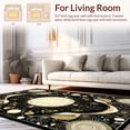 thumbnail image 2 of ODIKA 2'x3' Machine Washable Non-Slip Area Rug, Sophisticated Circular Design with Intricate Motifs High Traffic Rug, Black, 254885, 2 of 7
