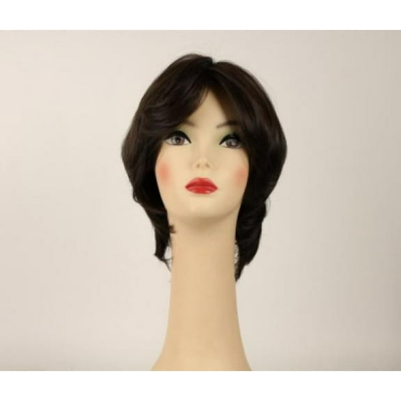 European Human Hair Freeda Wig Linda Dark Brown Skin Top Size M