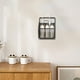 thumbnail image 5 of Organizador de Cocina Colgante de Pared – Ahorrador de Espacio sin Taladro, Estante Multicompartimento para Ajo, Jengibre y Especias (Negro, 14.17"), 5 of 6