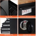 thumbnail image 4 of 72" Rolling Tool Chest Workbench – 15 Drawers, Heavy-Duty Steel, Rubber Wood Top, Key Locking, Drawer Liners, Black, 4 of 5