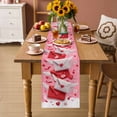 thumbnail image 2 of Valentine's Day Table Runner 120 Inches, Romantic Pink Love Letter Cute Bed Runner Dresser Scarves Tabletop for Indoor Outdoor Parties/Ceremony/Banquet, 13"x 120", 2 of 8