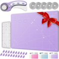 thumbnail image 1 of HLONK Rotary Cutter Set - Quilting Kit incl. 45mm Fabric Cutter  5 Replacement Blades, 1 of 5