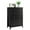 Black, variant on Homhougo Dresser for Bedroom 6 Drawer Black, Wood Organizer Storage Cabinet with Round Handle, Chest of Drawers for Closet, Living Room, Hallway, Nursery, Kids Bedroom