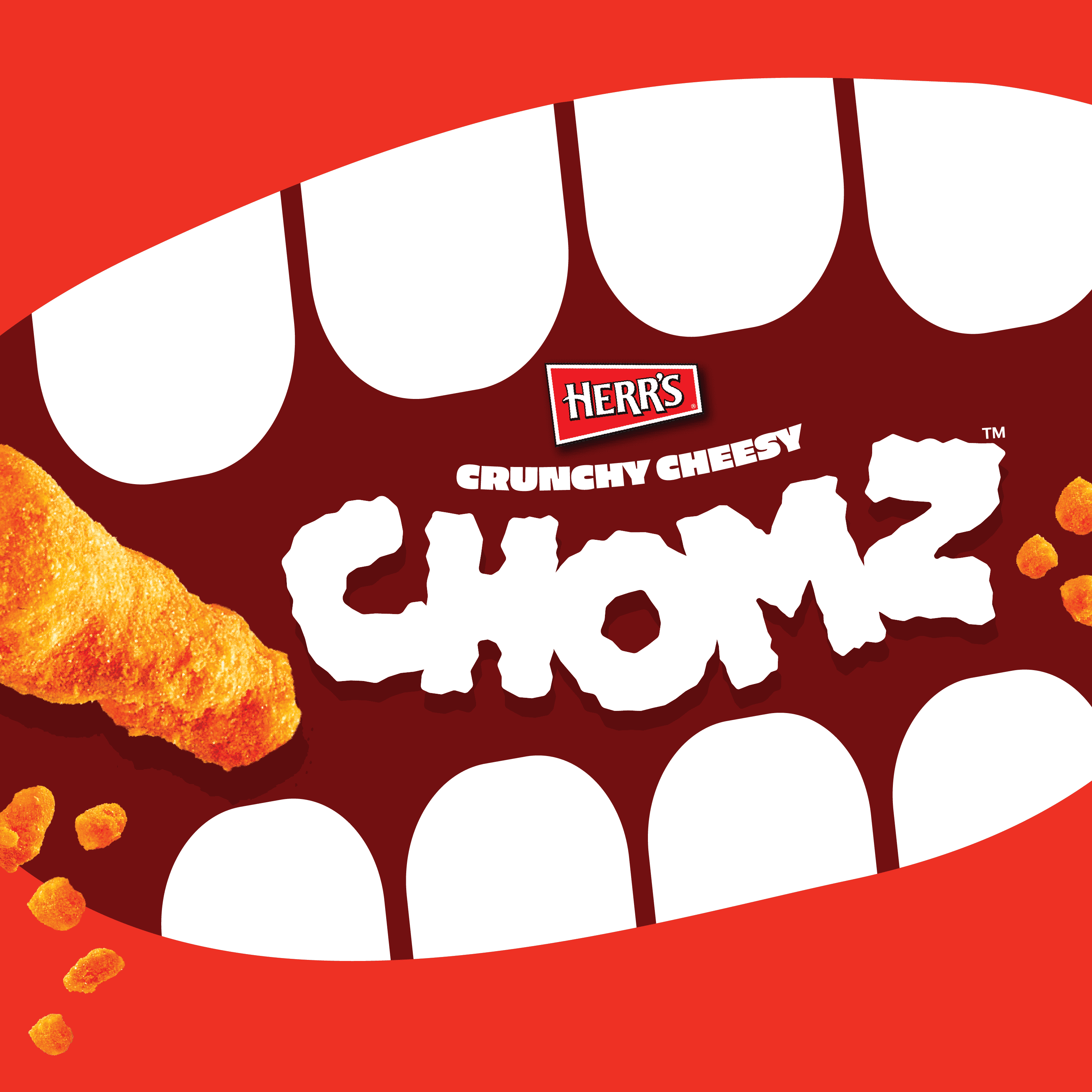 Herr's Crunchy Cheesy Chomz™ Cheddaboom! Creamy Cheddar Cheese