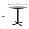 thumbnail image 4 of COSCO 24" Round Indoor/Outdoor Steel Bistro Table, Black, 4 of 7