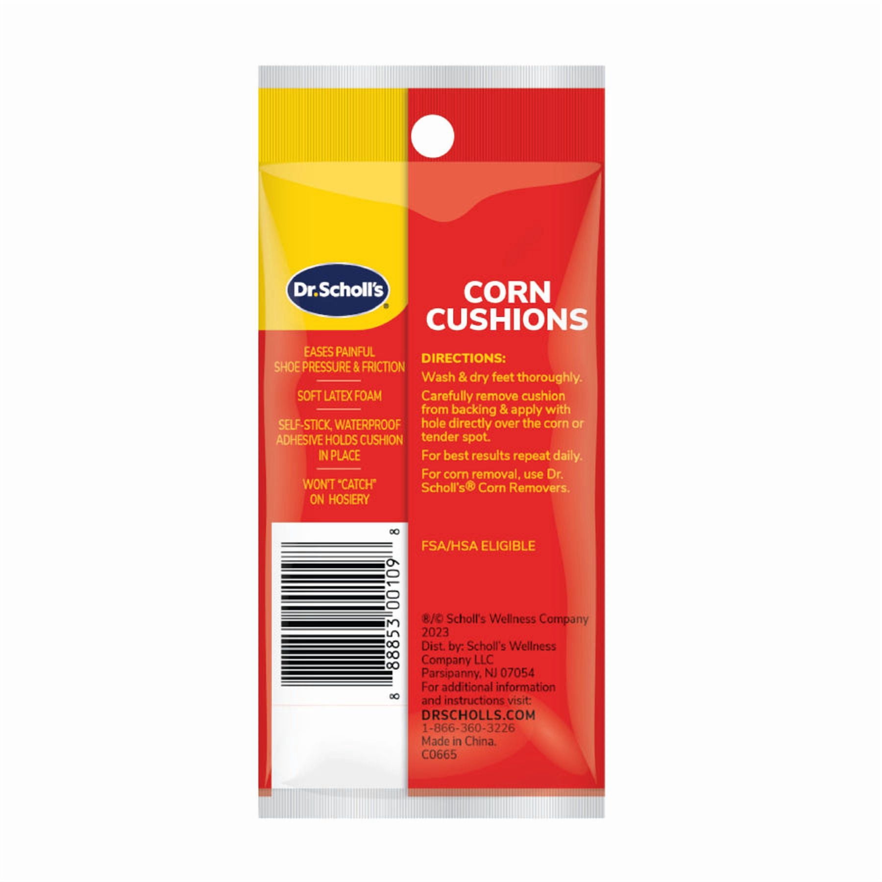 Dr. Scholl's Corn Adhesive Cushion Foot Pain Latex Free, 9ct, 12-Pack