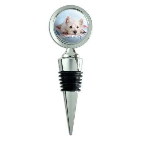 - West Highland Terrier Westie Puppy Dog Beach Towel Wine Bottle Stopper