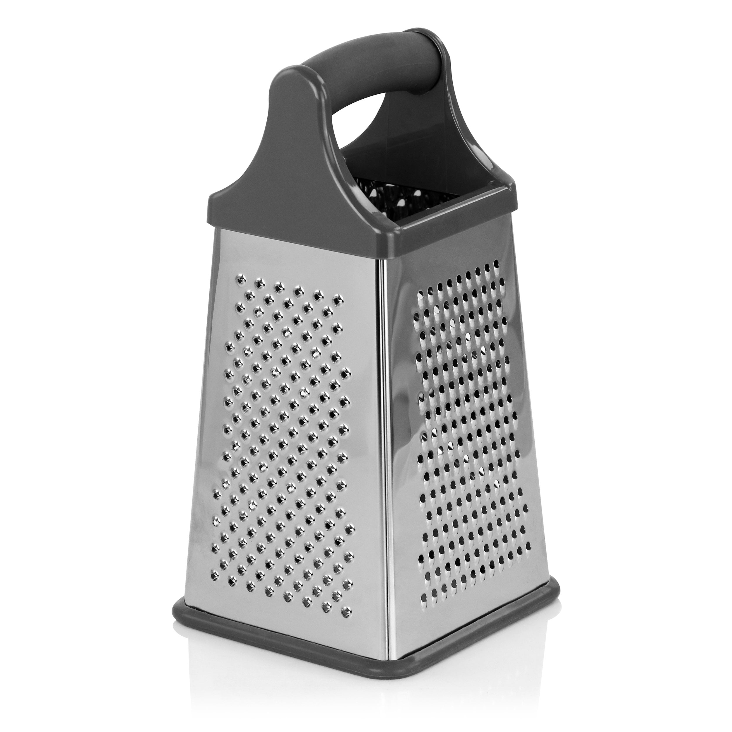 Stainless Steel Box Grater - Four Sided Heavy Duty - Silver - 1 Count Box