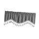 thumbnail image 4 of Cortina cenefa decorativa para sala de estar, baño, habitación infantil, térmica, cocina y ventana. Gris, 4 of 9